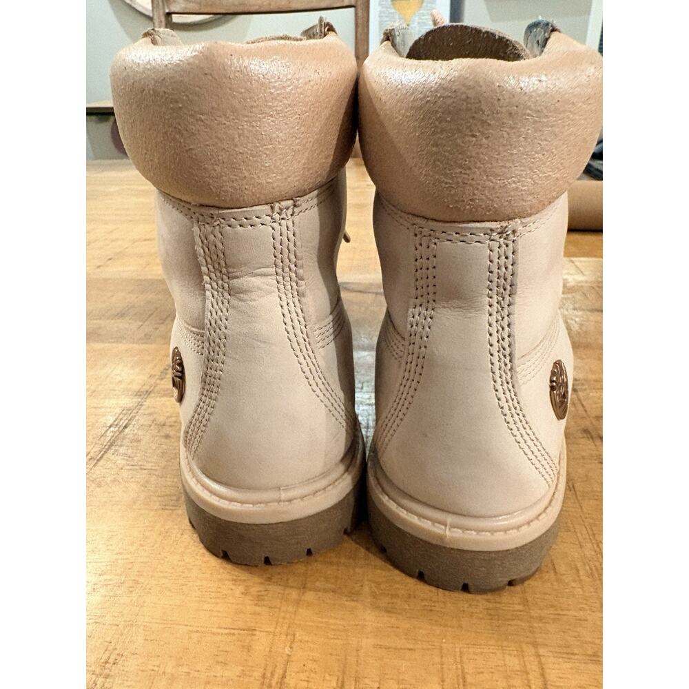 Womens Timberland 6 inch Premium nubuck leather boots pink and rose gold size 8 - Picture 13 of 16